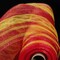 The Ribbon People Red and Yellow Striped Deco Mesh Craft Ribbon 21" x 40 Yards